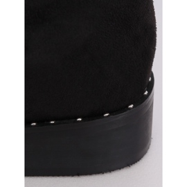 Black suede boots QT04P Black 2