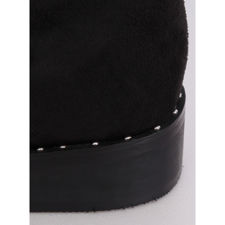 Black suede boots QT04P Black 2