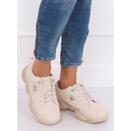 Beige BD-5 Beige sports shoes 1