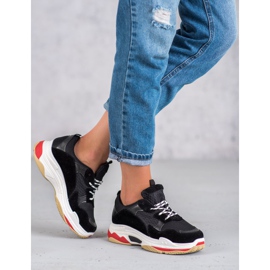 SHELOVET Women's sports shoes black 1