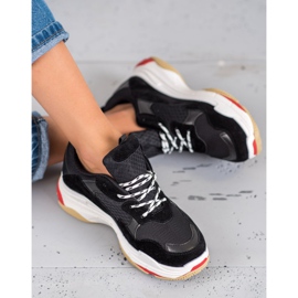 SHELOVET Women's sports shoes black 2