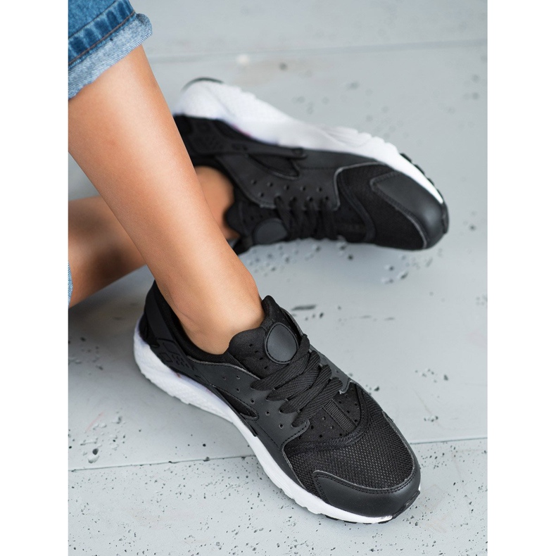 SHELOVET Black Sport Shoes 1