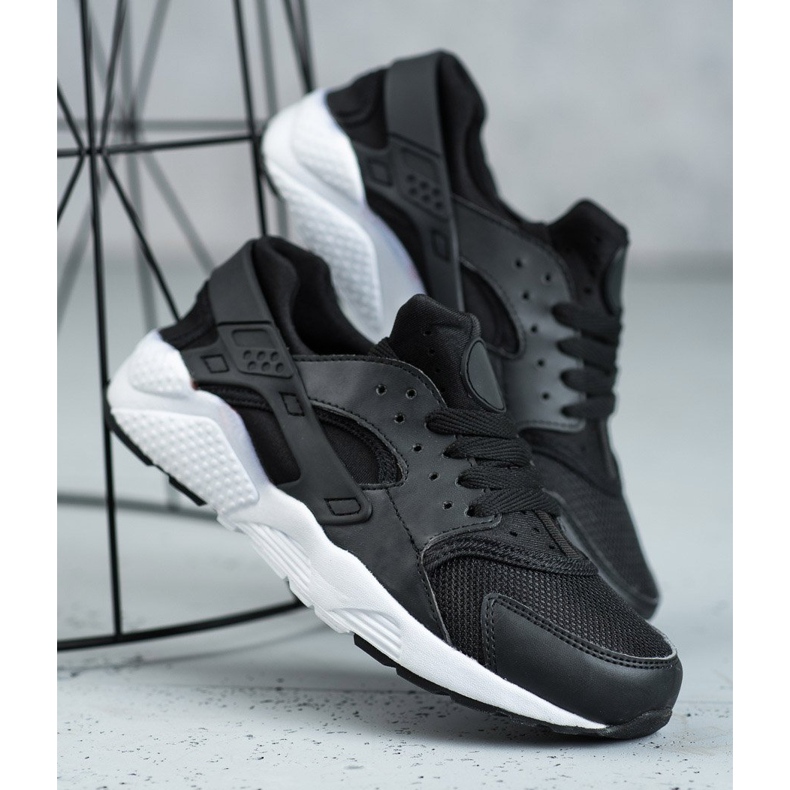 SHELOVET Black Sport Shoes 2