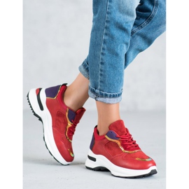 SHELOVET Casual Sneakers red 2