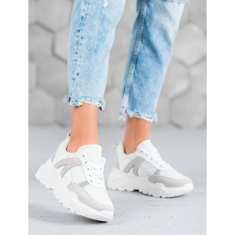 SHELOVET Tied Footwear On The Platform white 2