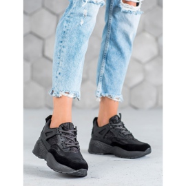 SHELOVET Black Moro Sneakers 2