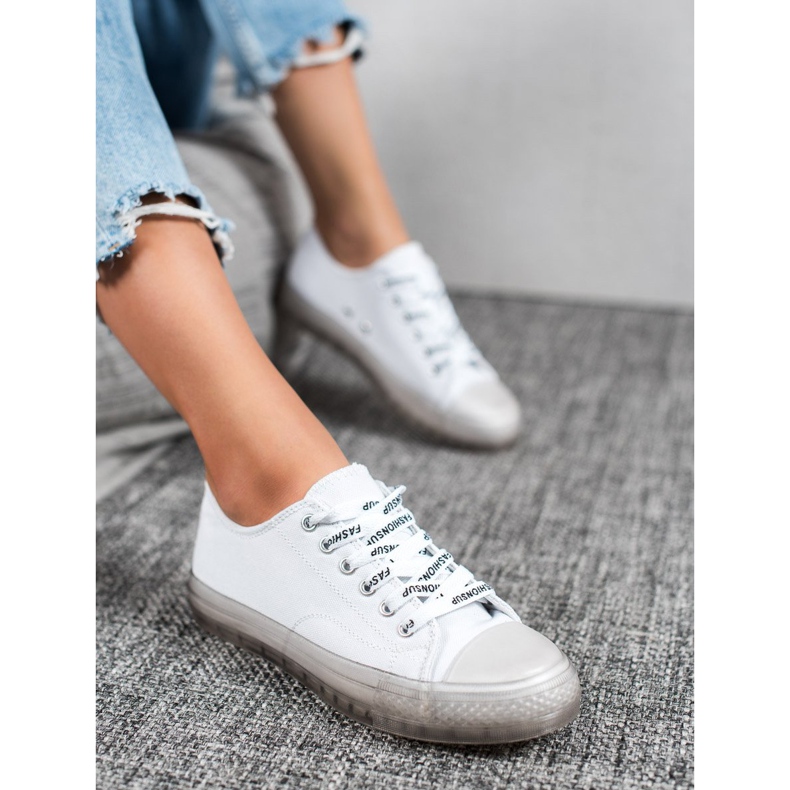 SHELOVET Women's low sneakers white 2 SHELOVET Women's low sneakers white 2