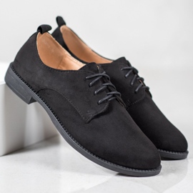 SHELOVET Suede shoes black 1
