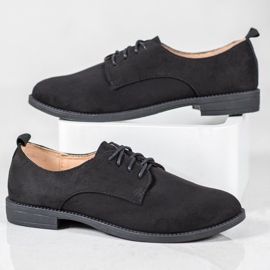 SHELOVET Suede shoes black 2 SHELOVET Suede shoes black 2