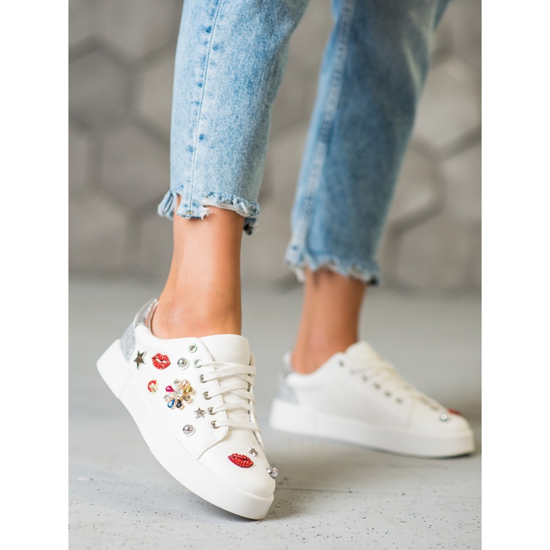 Bestelle Sport Shoes With Patches white 2