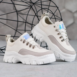 SHELOVET Lace-up Sports Shoes white 1