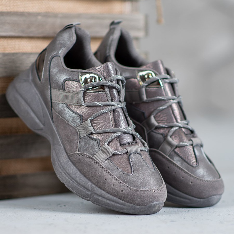 Muto Sport Shoes With Glitter grey 2 Muto Sport Shoes With Glitter grey 2