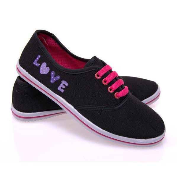 Sneakers With Fabric 12D-130 Black 2
