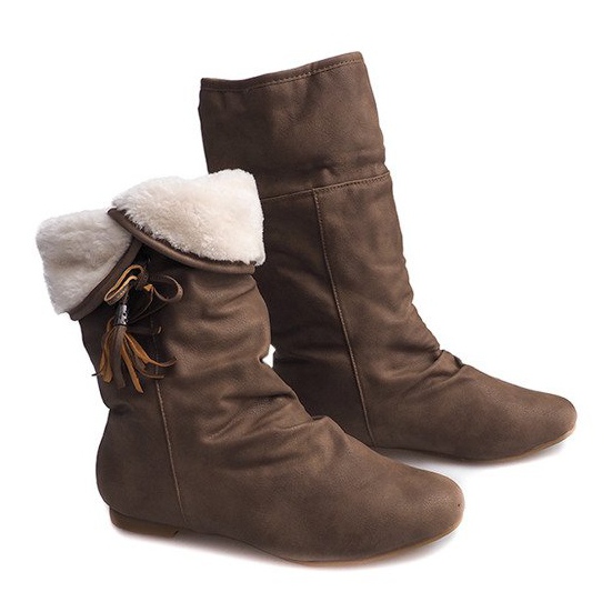 Warm Boots Saszki XQ38 Khaki boots green 1