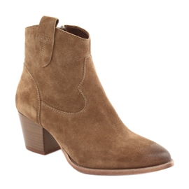 Anabelle 1466 Camel suede cowboy boots brown 1 Anabelle 1466 Camel suede cowboy boots brown 1