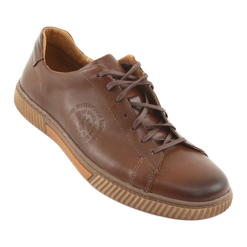 Riko Sports leather shoes 893 brown 1