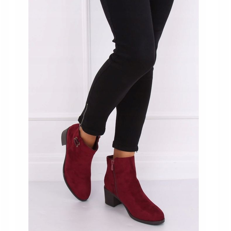 Maroon 8B982 Wine high heels for women red 2