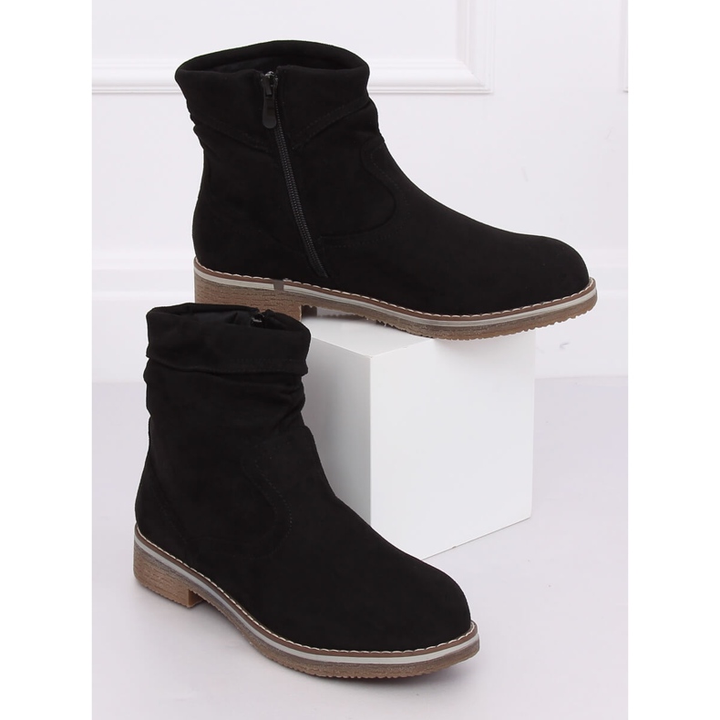 Black Black women's boots W862 Black 2