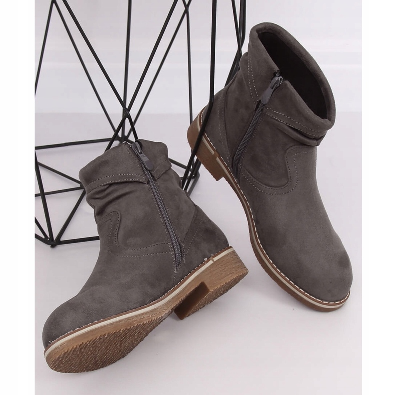 Gray Gray boots for women W862 Gray grey 1