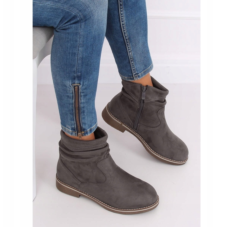 Gray Gray boots for women W862 Gray grey 2 Gray Gray boots for women W862 Gray grey 2