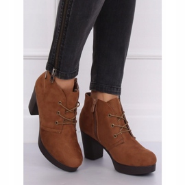 High-heeled shoes 8B883 Khaki brown 2