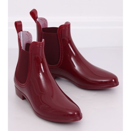 Women's maroon ZA-3 Wine galoshes red 1