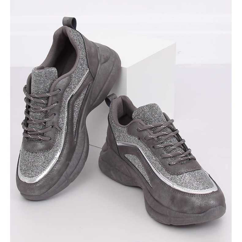 Gray BY-082 D. Gray sports shoes grey 2