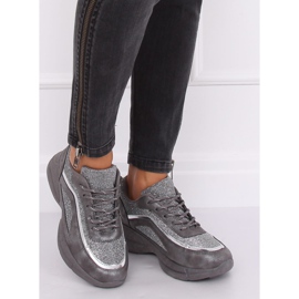 Gray BY-082 D. Gray sports shoes grey 1