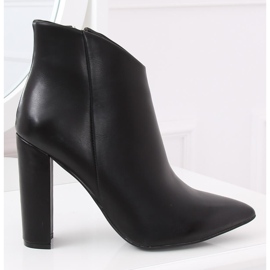 Black high-heeled boots NS059P Black 1