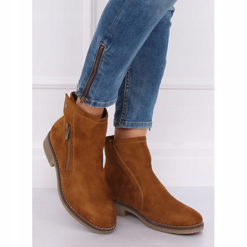 Camel 8B908 Camel Chelsea boots for women brown 1