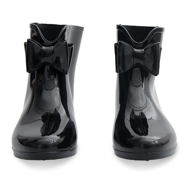 Wellington boots with bow NEW1 Black 2 Wellington boots with bow NEW1 Black 2