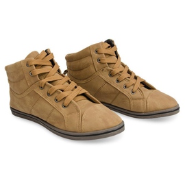 High Sneakers Konwers TD010 Camel brown 2