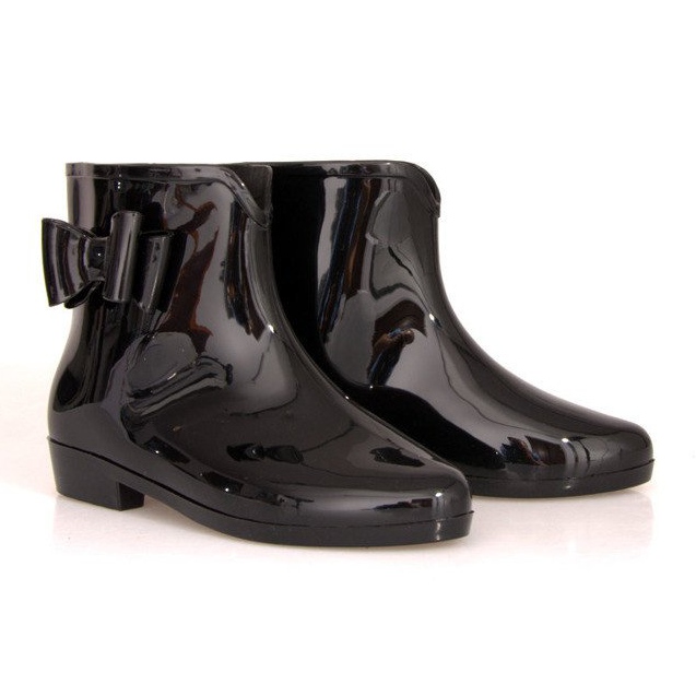 Short Galoshes With A Bow SD97 Black 2 Short Galoshes With A Bow SD97 Black 2