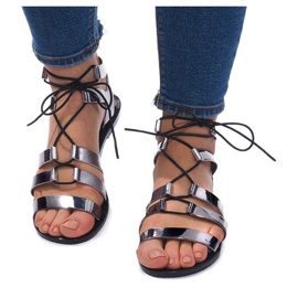 Meliski PT-9126 Black sandals 1