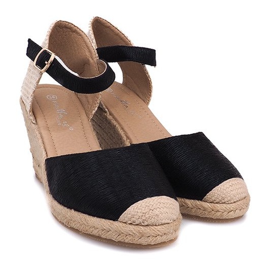 Sandals Wedges Espadrilles Boots A198-3 Black 1
