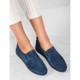 Filippo Leather Slip On Sneakers blue 2