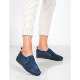Filippo Leather Slip On Sneakers blue 1
