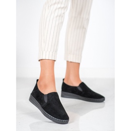 Filippo Leather Slip On Sneakers black 1