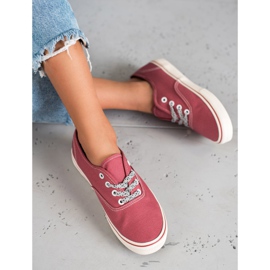 SHELOVET Comfortable sneakers red 1