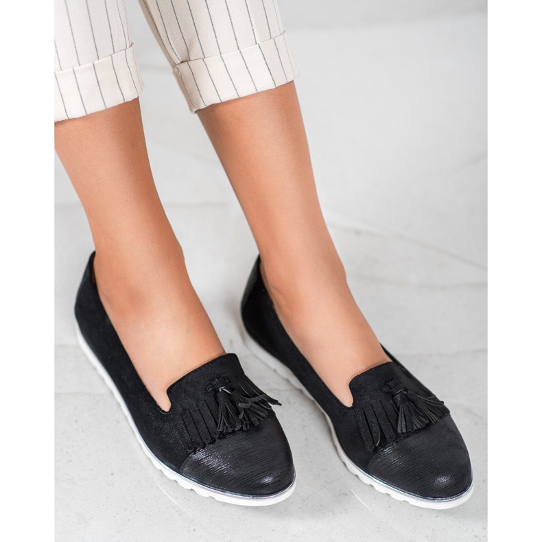 SHELOVET Lords with fringes black 1