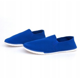 Lycra 8527 Blue Slip-On Sneakers 1