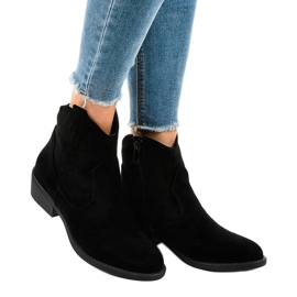 Black suede ankle boots on the RW802 post 1