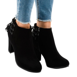 Black suede ankle boots on the JA75 post 2