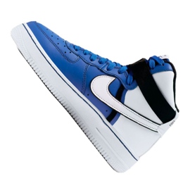 Nike Air Force 1 High LV8 2 Jr CI2164-400 white-blue shoes 1