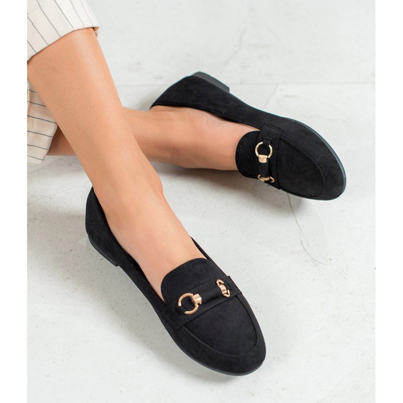 Nio Nio Suede loafers black 2