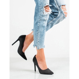 Diamantique Classic black high heels 1