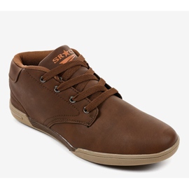 Men's brown sneakers 15M787 1