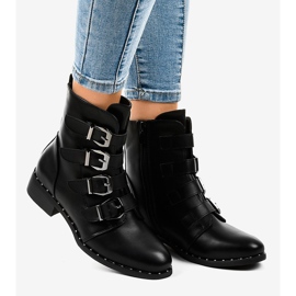 Women's black boots with S120 buckles 2