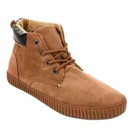Brown insulated men's sneakers AN06 1