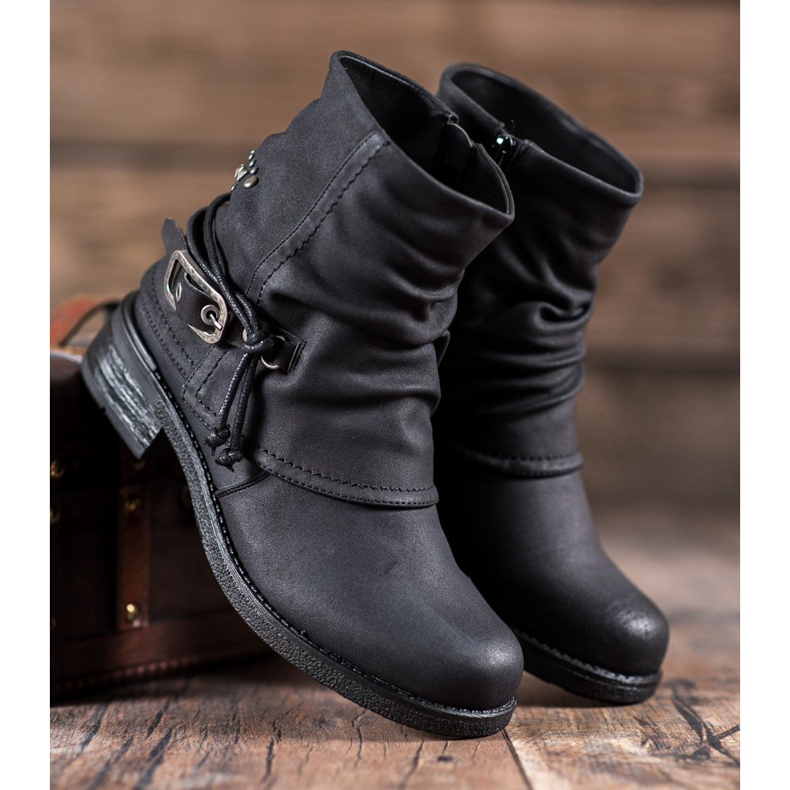 SHELOVET Workers With A Decorative Buckle black 1